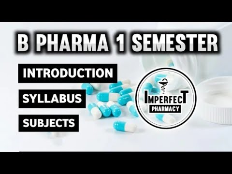 B Pharma 1st Semester Subjects | B Pharma 1st Year Syllabus | B Pharma ...