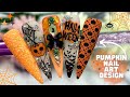 HALLOWEEN FUN NAIL ART! NAIL STAMPING PUMPKIN, SPIDER WEB & BATS| GLITTER NAILS| MADAM GLAM