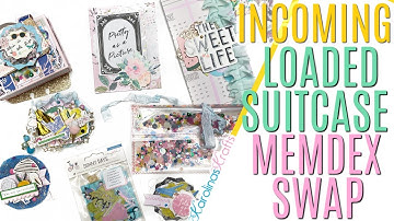 Loaded Suitcase Memory Dex Card Swap INCOMING Happy Mail from ScooterBugCorner using SUNNY DAYS