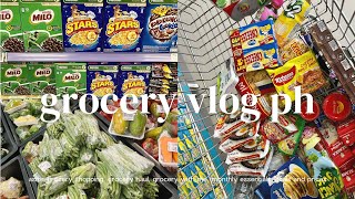 GROCERY VLOG PH 🍡 realistic grocery shopping, monthly essentials, life in MNL, asmr grocery with me