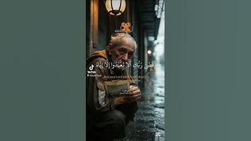 وقضى ربك أَلا تعبدوا إلا إياه وبالوالدين إحسانا سورة الإسراء  القارئ #ياسر_الدوسري #سورة_الإسراء