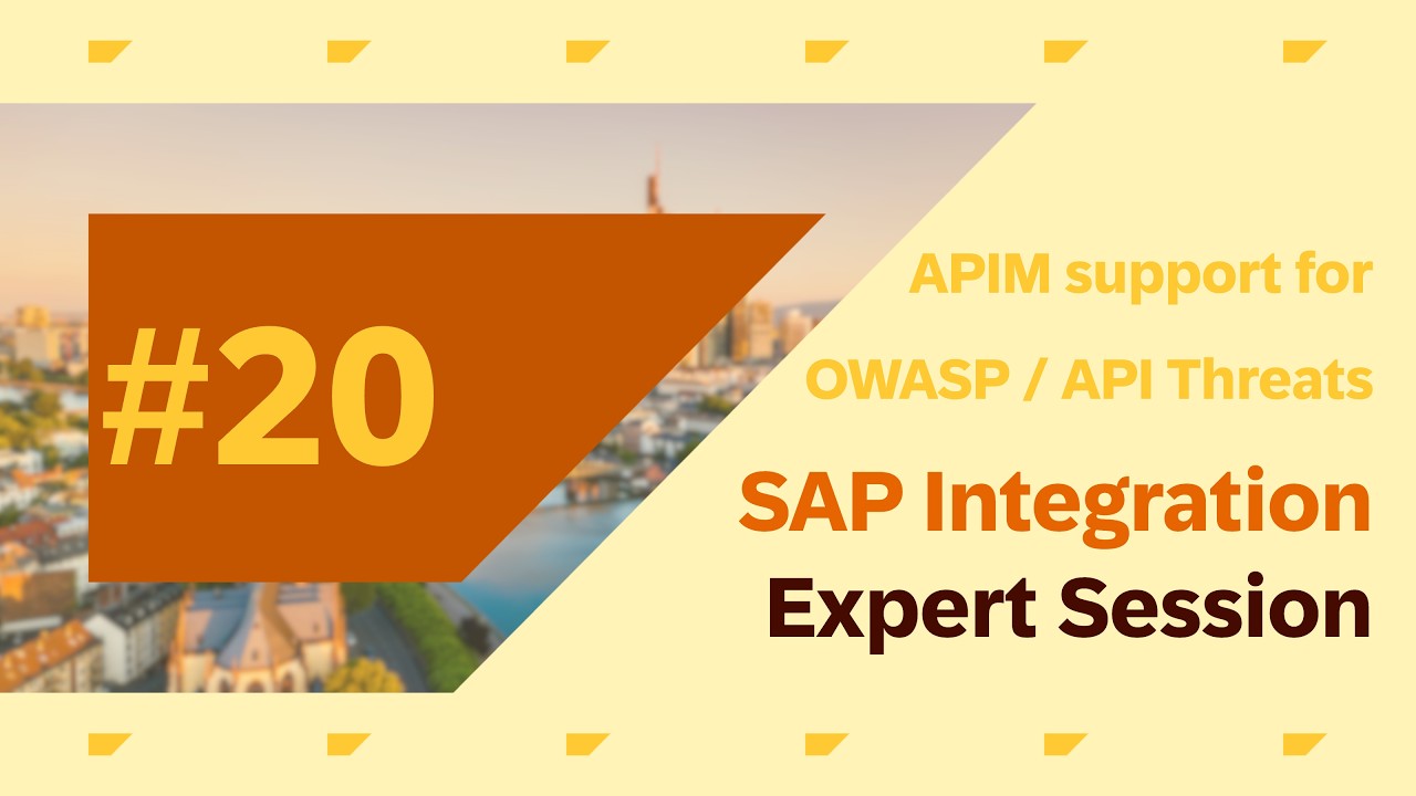 SAP APIM support for OWASP / API Threats - YouTube