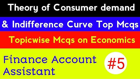 Theory of Consumer demand using indifference curves Top Mcqs | Indifference Curve Mcqs | Economics
