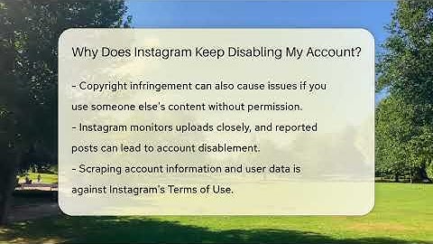 Why Does Instagram Keep Disabling My Account? - Everyday-Networking