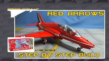 Airfix BAe Hawk T1 Trainer Red Arrows Video Build Part.1 1/48 Scale