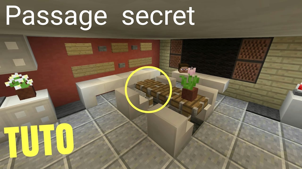TUTO Minecraft Passage secret invisible Ps4 (PS3/XBOX360/XBOXONE) - YouTube