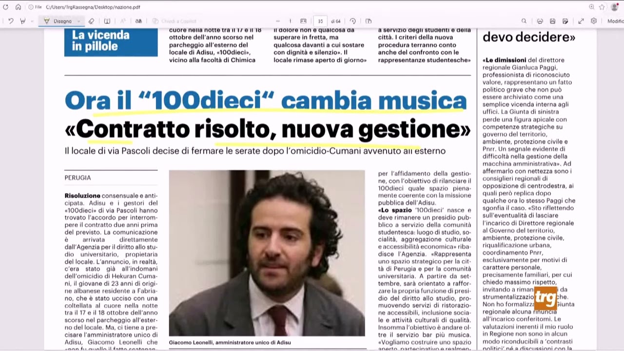 Rassegna stampa Trg mercoledì 4 marzo 2026