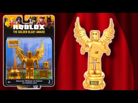 Roblox Bloxy Award Set Code Item Unboxing Roblox Gaming Info Youtube - gold roblox toy