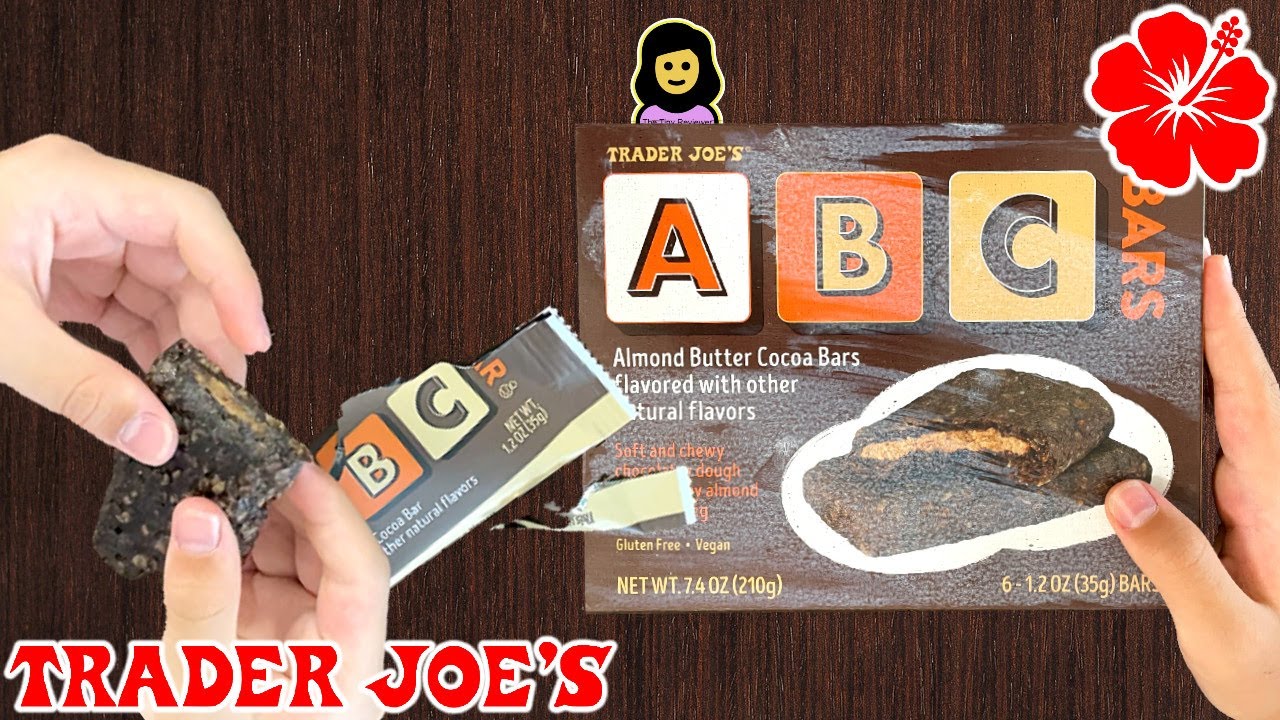 ABC Bars (Almond Butter Cocoa Bars) - Trader Joe’s Product Review - YouTube