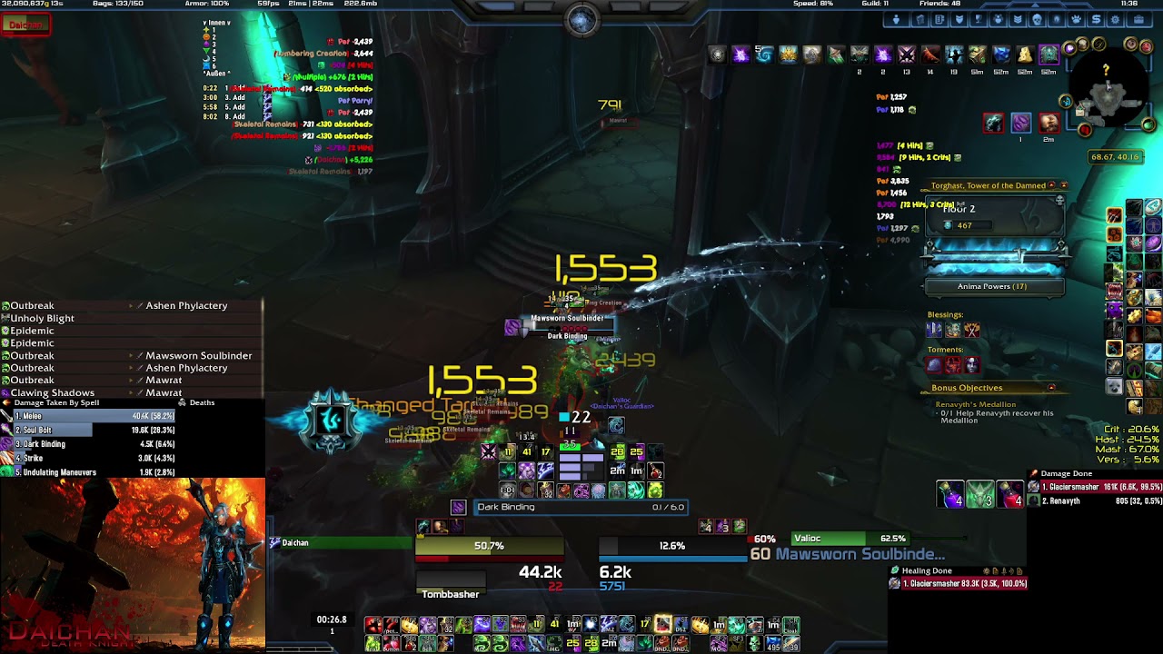 Torghast Layer 12 SOLO - Flawless: Fracture Chambers (5 Stars, 261 Score) - Unholy DK PoV