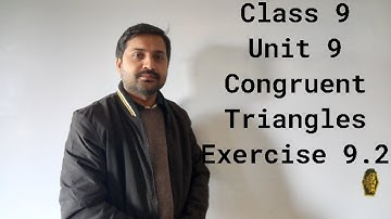 Class 9 | Unit 9 Congruent Triangles Ex 9.2 | Q. 01