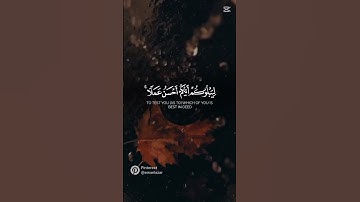 القارئ محمد الفقيه 🤍✨ . بداية من سورة الملك ❤️💫 .