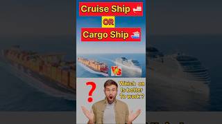 Which job do you want to do, cruise ship🚢OR cargo?🤔 #ship #cruiseship #shortsvideo #sailing_twins