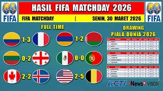 FIFA Matchday 2026 Results Last Night ~ COLOMBIA VS FRANCE ~ ARMENIA VS BELARUS