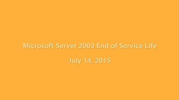 Do you have Windows Server 2003?