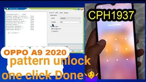 Oppo A9 2020 CPH1937 Unlock Without Box One Click Done