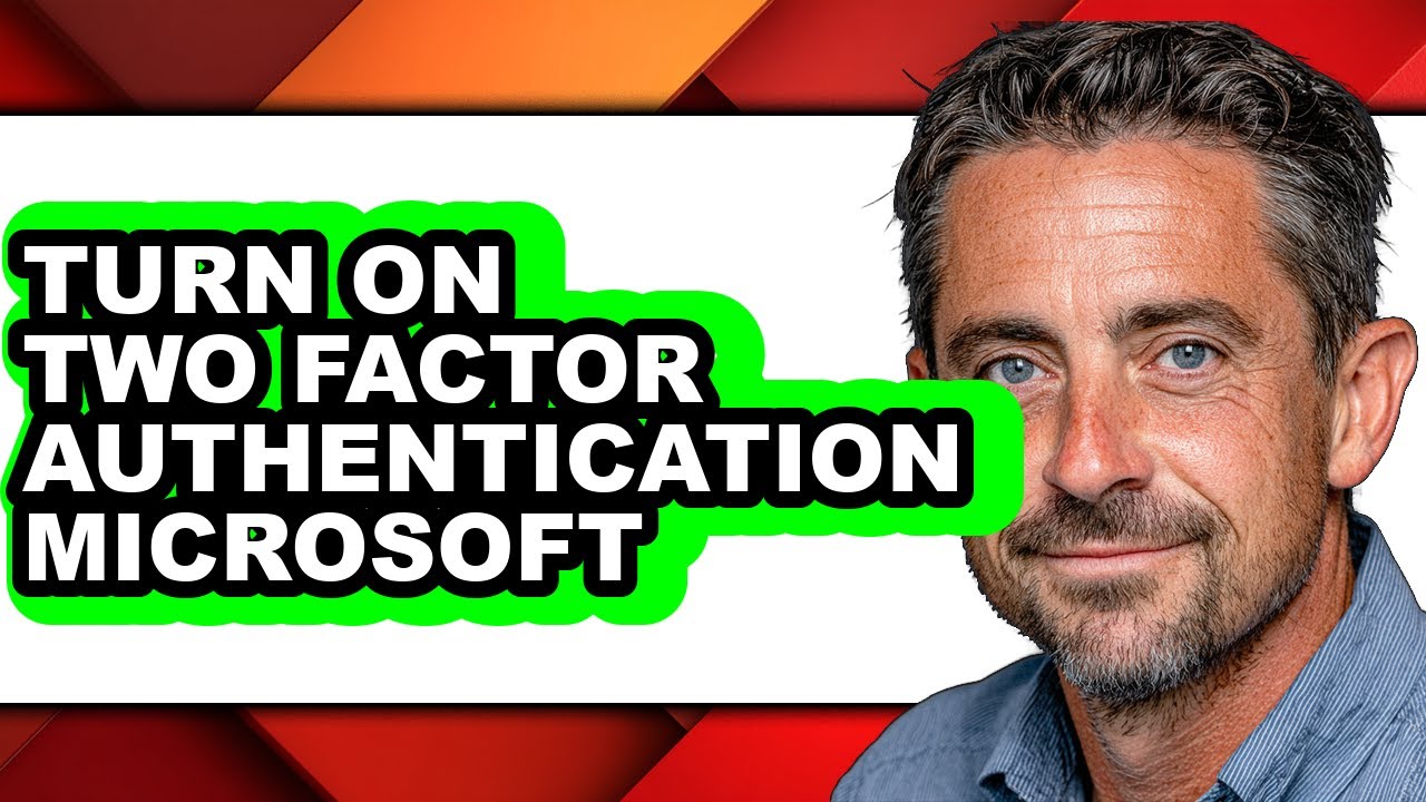 How to Turn on Two Factor Authentication Microsoft (easy Method) - YouTube