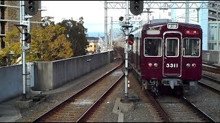 2019.03.16 阪急 3300系3311F 回送発車 高槻市駅