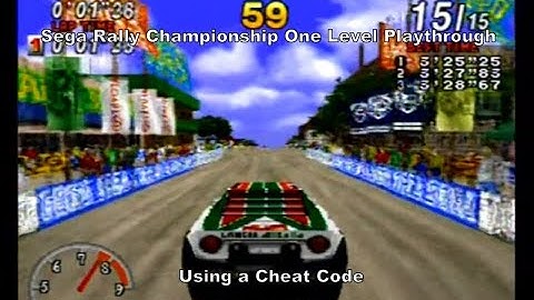 Sega Rally Championship One Level Playthrough using a Sega Saturn Cheat Code :D #SegaSaturn #Sega