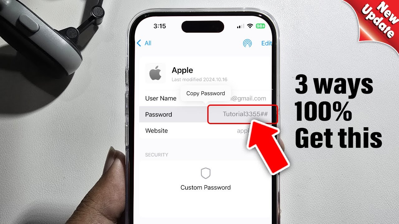 iphone 16 Pro/Max: How To See Apple ID Password On iPhone (3 Ways)