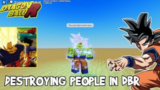 DESTROYING PEOPLE  (not really) IN DRAGON BALL R : REVAMPED ROBLOX (Part 6)