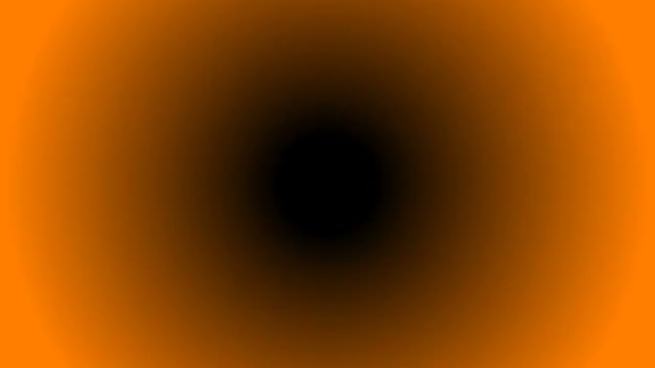 60 Minutes Of Color Change Circular Radial Gradient Black Orange