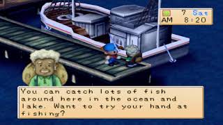 Harvest Moon Back to Nature Boy - Getting Fishing Rod