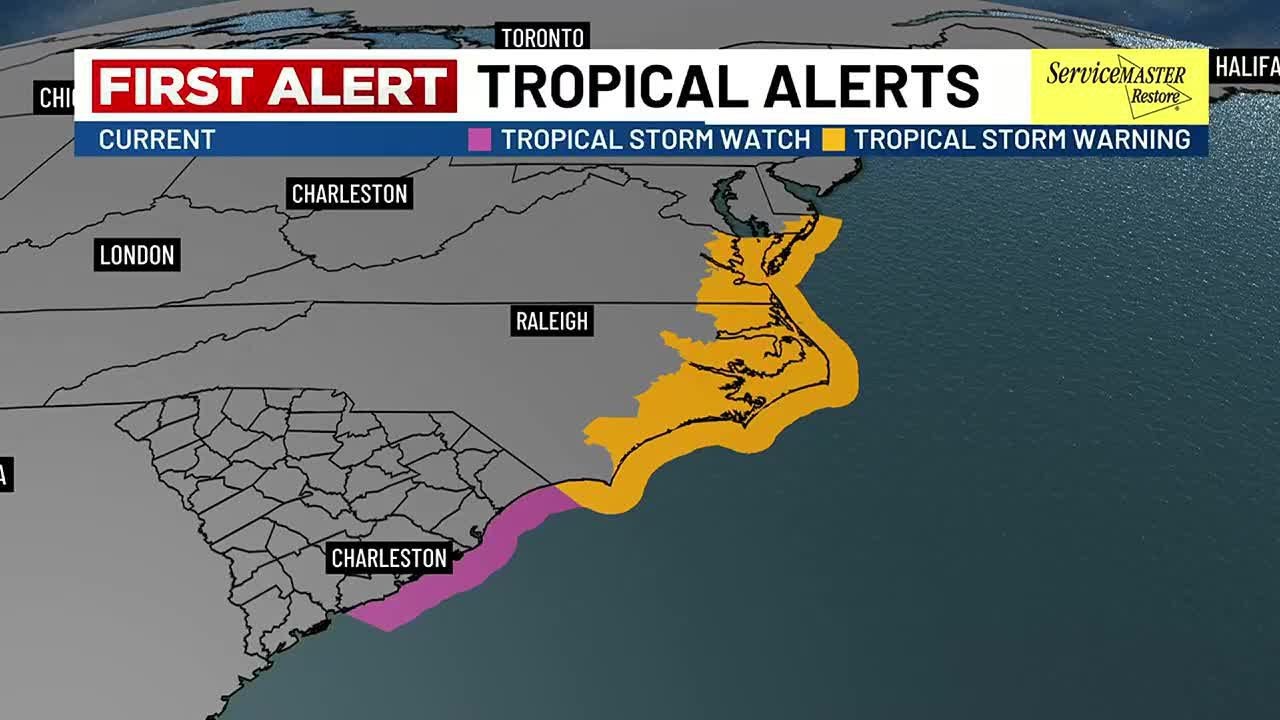 VIDEO: LIVE 5 ALERT DESK: Portions of eastern coast under tropical ...