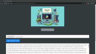 Upload and Convert Audio to Text Using Python and PHP