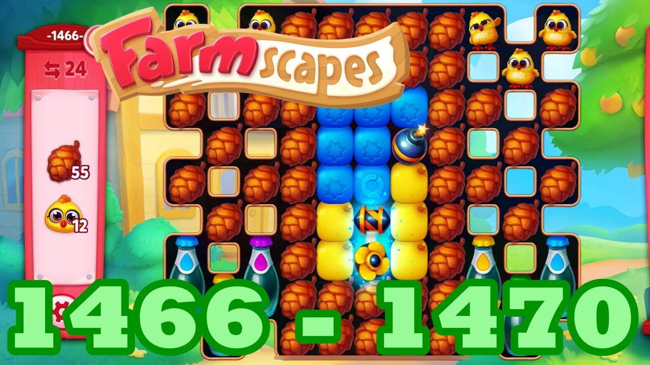 Farmscapes Level 1466 1470 HD Gameplay Walkthrough 3 match game