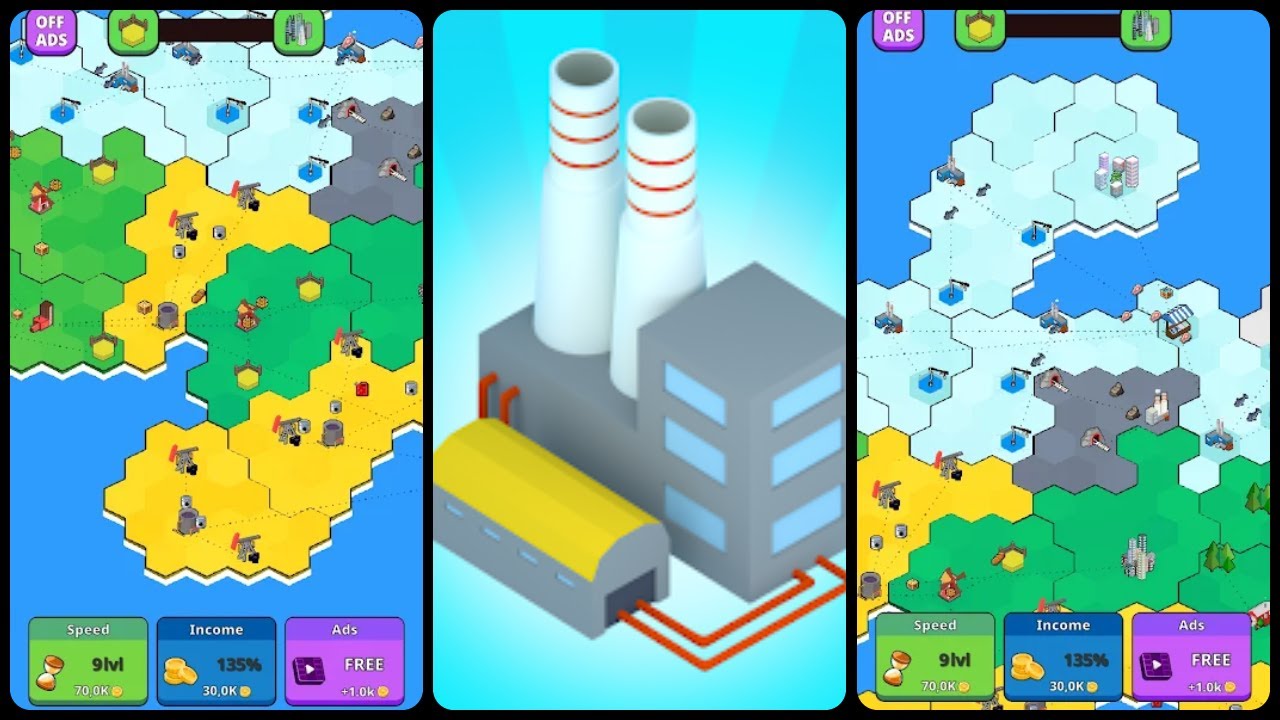 Factory world inc idle Mobile Game | Gameplay Android & Apk