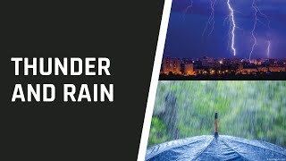 Rain and Thunder Sound for Slepping (BLACK SCREEN) (8 HOURS)