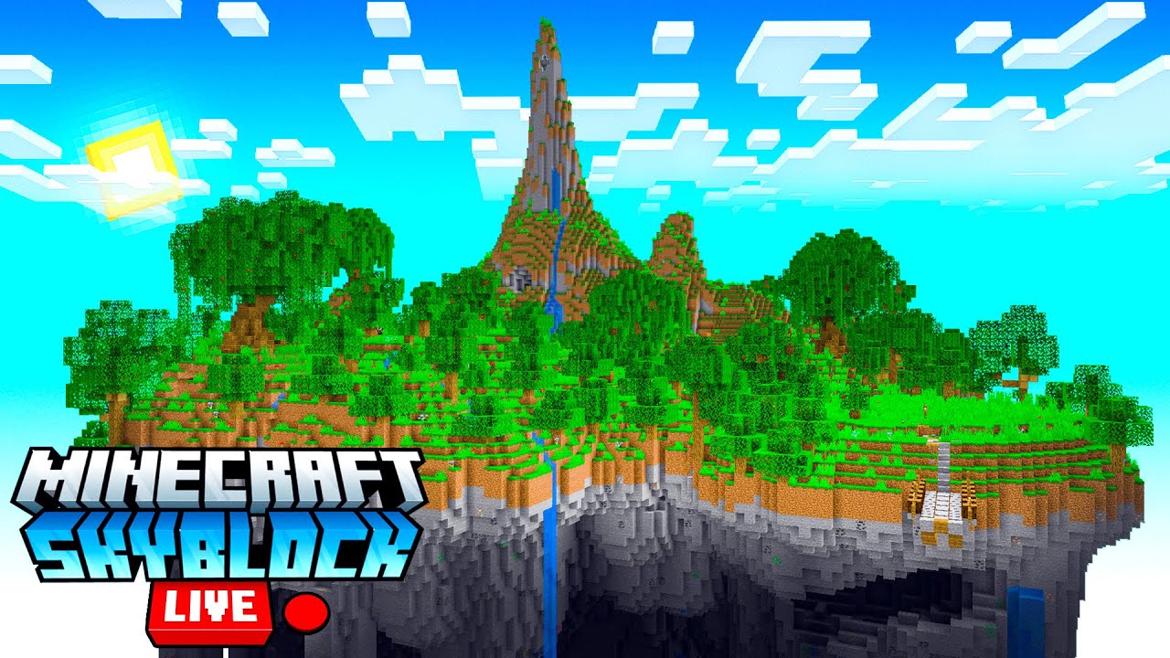🔴 Live Minecraft Hypixel SKYBLOCK 🔴 Lets Fly!!! - YouTube