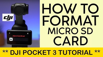 How to Format Your Micro SD Card on DJI OSMO Pocket 3 Gimbal (2023)
