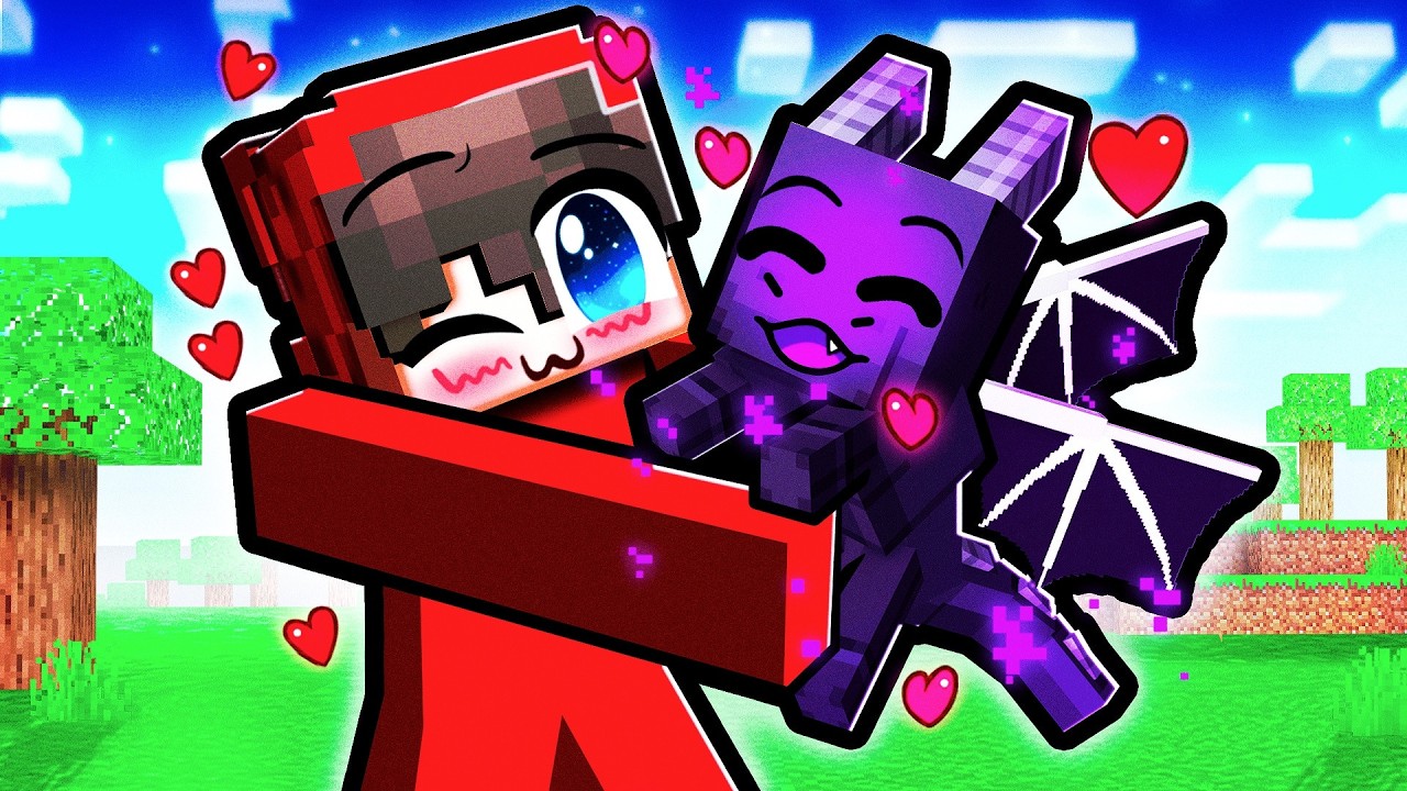 We Adopted a BABY DRAGON in Minecraft!