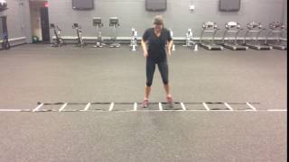 Agility Ladder Lateral Two Feet In Run