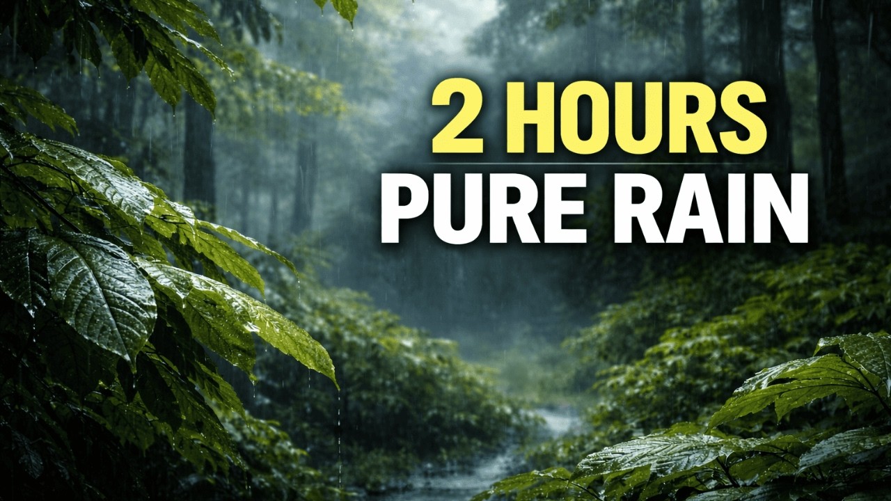 Relaxing Rain Sounds for Sleeping – 2 Hours (No Thunder, No Music)