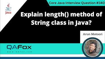 Explain length() method of String class in Java (Core Java Interview Question #340)