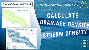 How to Calculate Drainage Density for Watershed Analysis | Hydrological Analysis 🌊