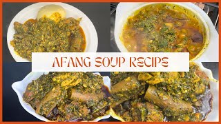 How to Make Afang Soup like a Pro! 🍲✨ | Delicious Nigerian Afang Soup Recipe Calabar Style 🔥🇳🇬