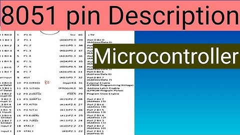 8051 pin description| Microcontroller| ECT 206| how to remember diagram| Malayalam