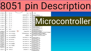 8051 pin description| Microcontroller| ECT 206| how to remember diagram| Malayalam