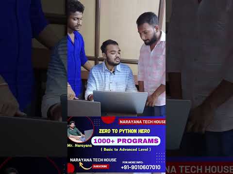 1000+ Python programs || Mr. Narayana || Narayana Tech House || +91-9010607010