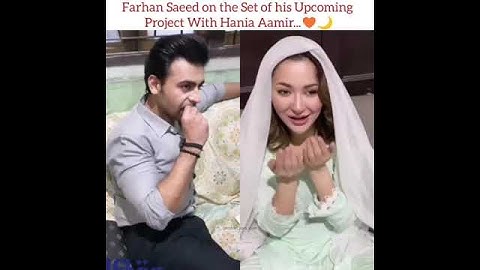 Hania amir iftaari with farhan saeed
