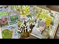 journal with me 🐸 junk journal, 25 minutes, no music, asmr