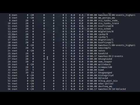 kali linux processes commands(PS,TOP,KILL)