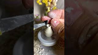make mini pottery vase #craft #art #miniature #pottery #clay #ceramic