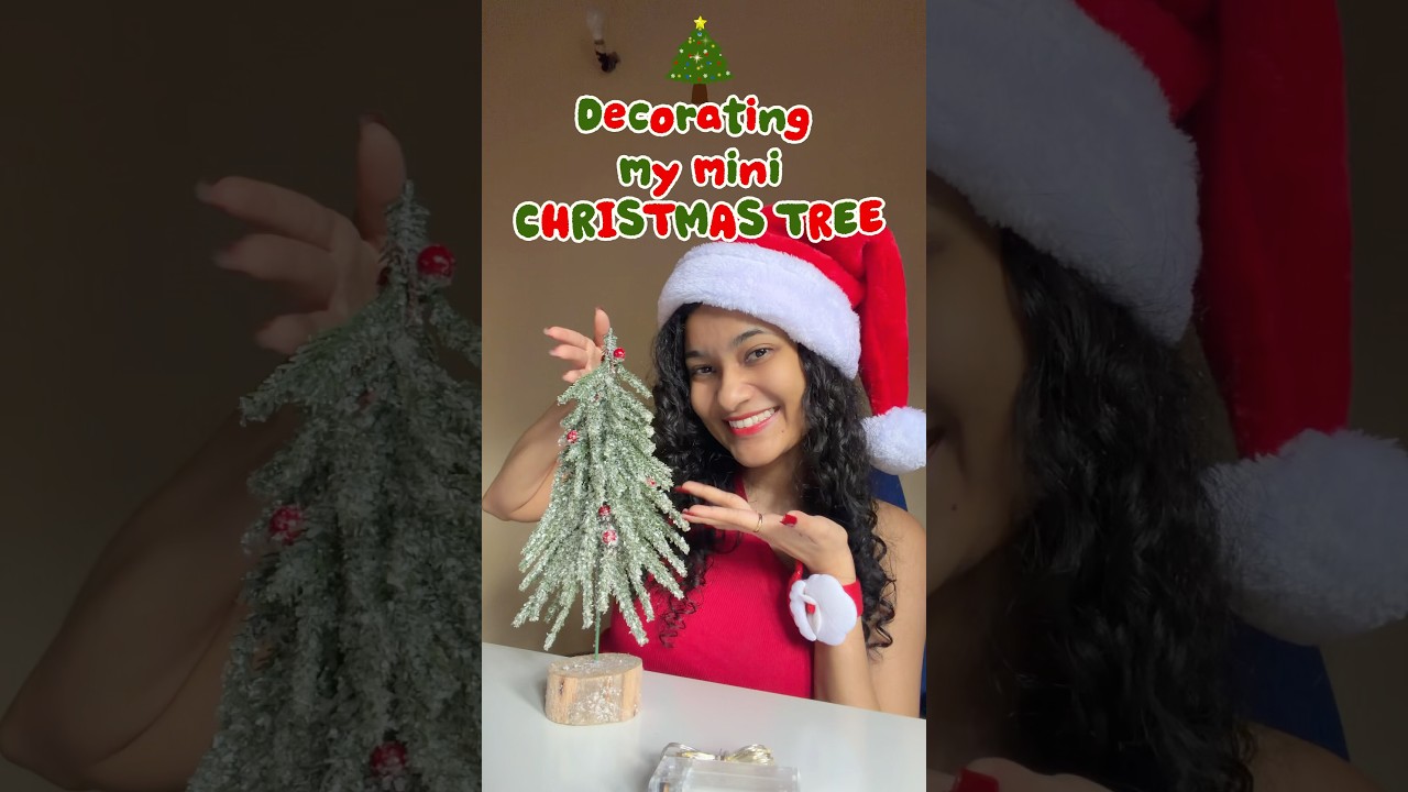 Let&rsquo;s decorate my mini Christmas Tree 🎄✨ #christmas #christmastree #vlog #diy #aesthetic