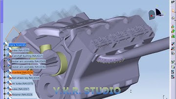 V6 Engine in CATIA V5 | VKR STUDIO | CATIA Part modelling | 3D CAD design