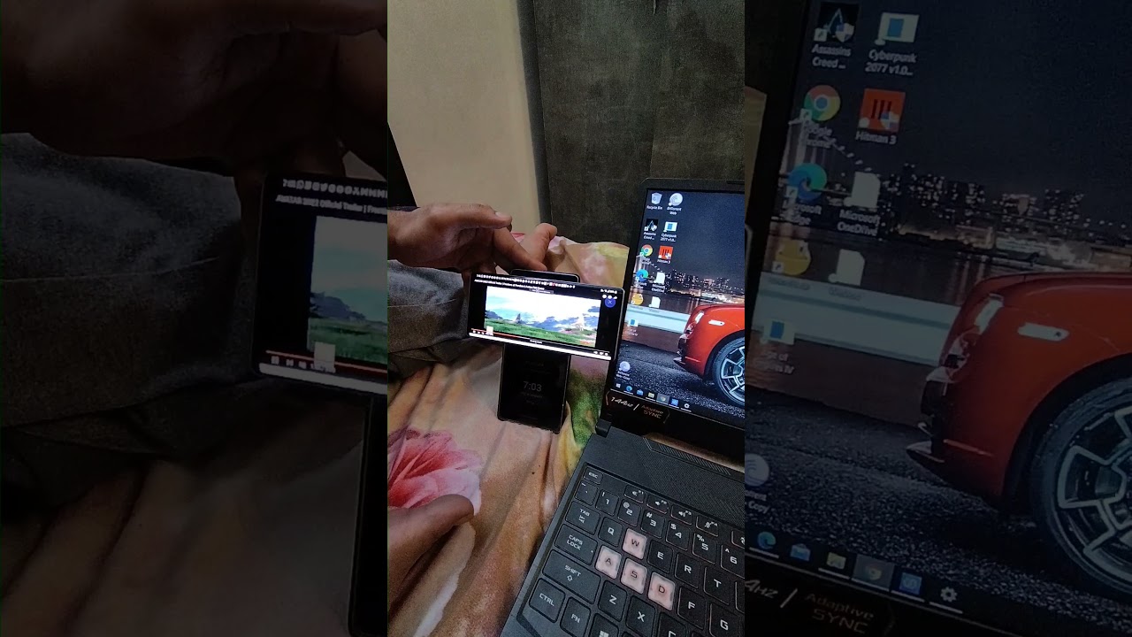 Extended Display (laptop to mobile) wirelessly with Asus F15 and LG WING